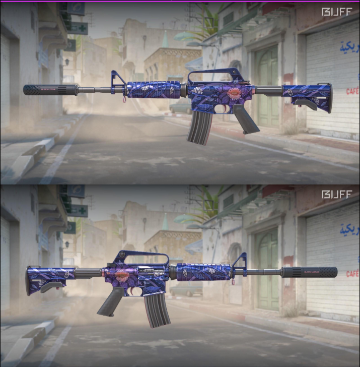 M4A1-S | Lótus Negra (Pouco Usada)