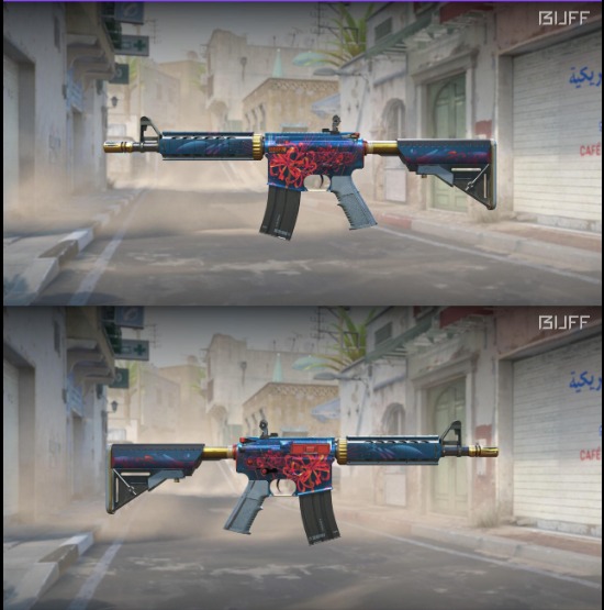 M4a4 Lírio-Aranha (Pouco usada, StatTrak)